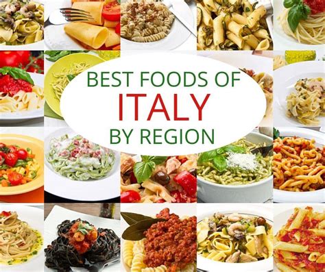 Traditional Foods Of Italy By Region