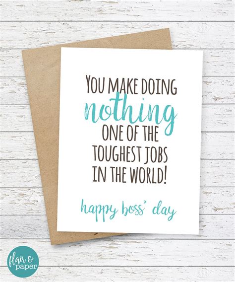 Check spelling or type a new query. Funny Boss' Day Card Funny Boss Card You make by FlairandPaper
