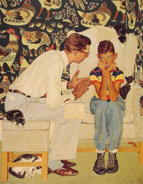 Norman Rockwell The Facts Of Life Painting Framed Paintings For Sale