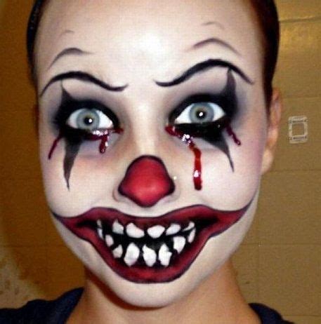 Resultado De Imagen Para Maquillaje De Arlequin De Terror Creepy Halloween Makeup Scary Clown