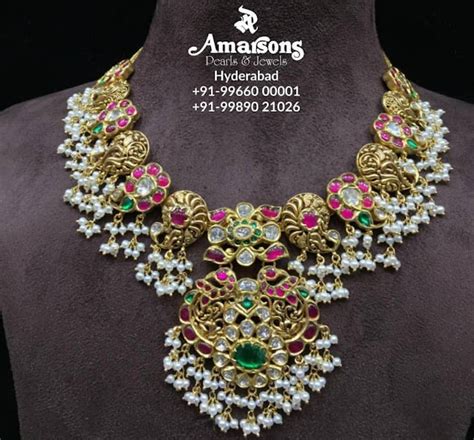 Temple Kundan Sets By Amarsons Jewellery Designs