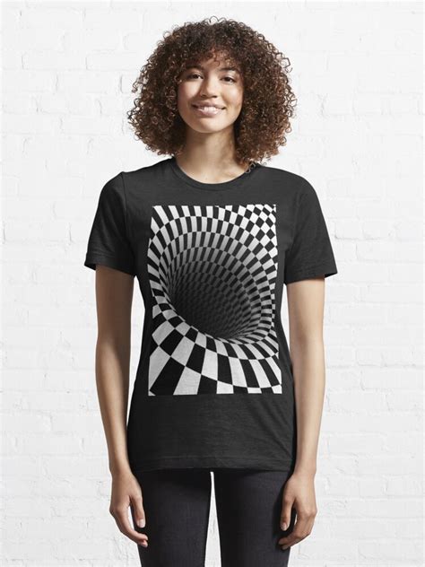 Black And White Optical Illusion T Shirt For Sale By Philippe Redbubble Optical