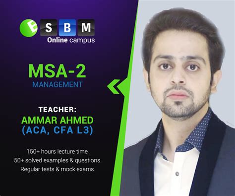 Msa 2 By Ammar Ahmed Sbm Online Campus