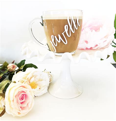 Personalized Glass Coffee Mug Famous Favors