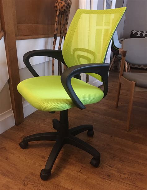 Student Or Office Mesh Armchair Matching Seat And Back Colours Lime