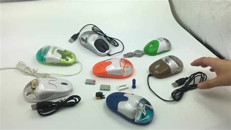 Water Pc Mouseusb Liquid Mouseclear Liquid Computer Mouse Mo7005