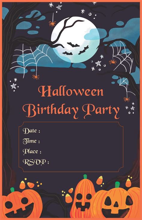 A Halloween Birthday Party With Pumpkins And Bats