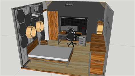 Ultimate Gaming Diy Industrial Room Office Desk 3d Warehouse