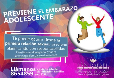 Campaña Prevención Del Embarazo Adolescente Ese Hospital San Rafael Yolombó Ant