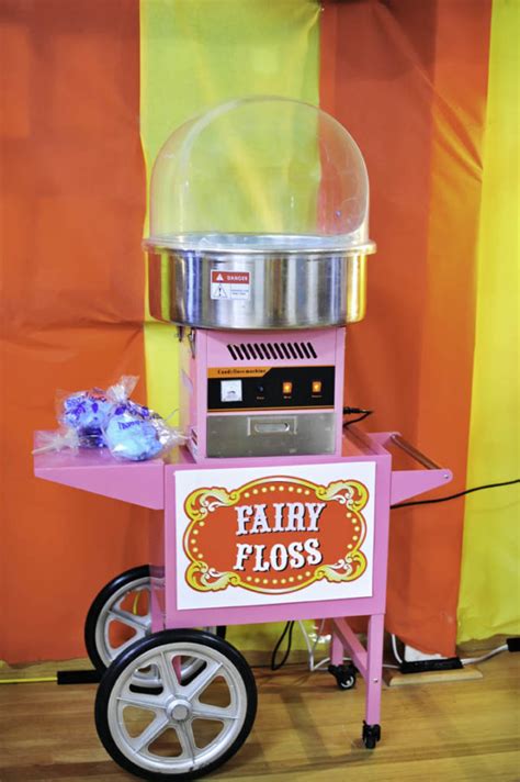Fairy Floss Machine And Cart All For Kids Party Hire