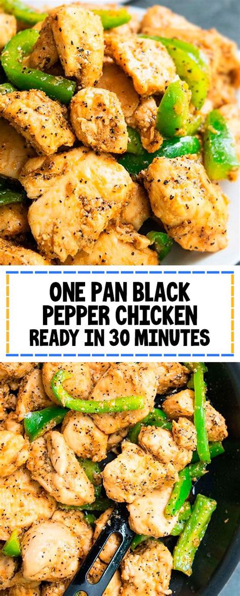 Transfer chicken to a dish and. 89 reviews: One Pan Black Pepper Chicken Ready in 30 ...