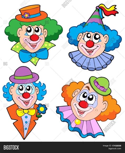 Clowns Head Vector And Photo Free Trial Bigstock