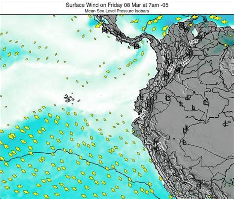 Ecuador Surface Wind On Tuesday 17 Aug At 7am Ect