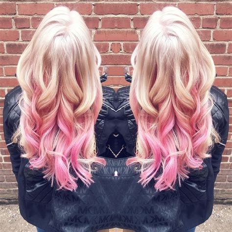 pink blonde hair blonde with pink blonde hair color
