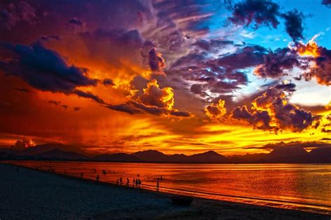 Photo Beach Sea Coast Ocean Horizon Cloud Sky Sunrise Sunset