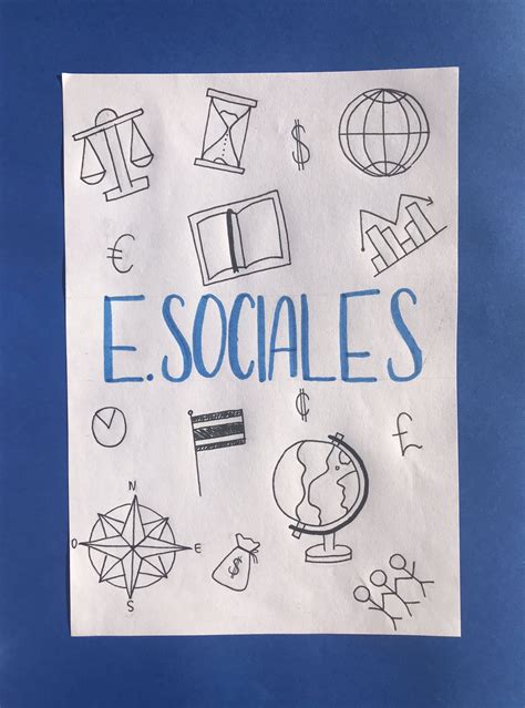 Portada De Estudio Sociales School Book Covers School Notebooks