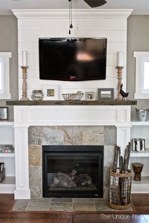 Fireplace Tv Mantel Ideas Best 25 Tv Above Mantle Ideas On Pinterest