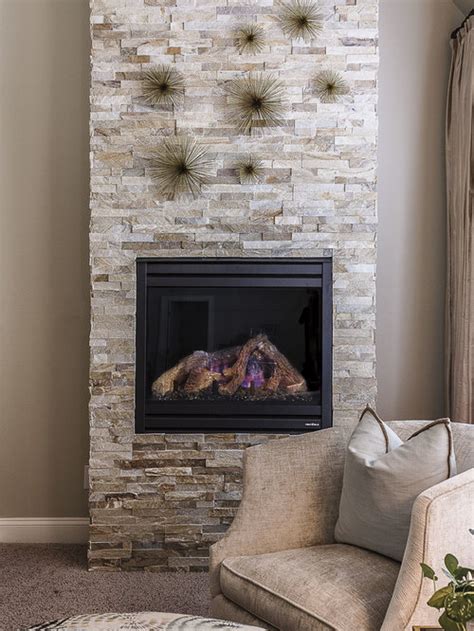 Ledger Stone Fireplace Surround Home Design Ideas Pictures Remodel