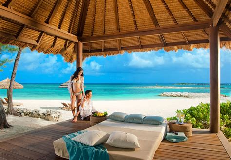 Enjoy Romantic Moments In A Private Cabana That Offers Great Views From Sandals Island Royal