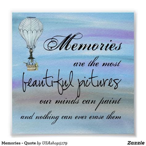 Memories Quote Poster Zazzle Memories Quotes Quote Posters Inspirational Quotes