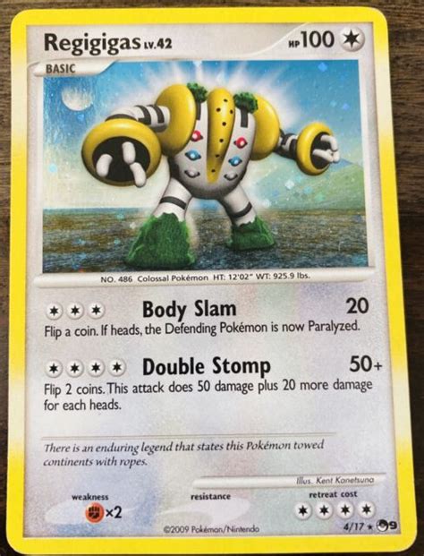 Authentic Regigigas Pokemon Card New Ebay
