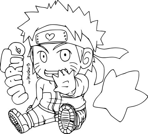 Coloriage De Petit Naruto à Imprimer Sur Coloriage De Com