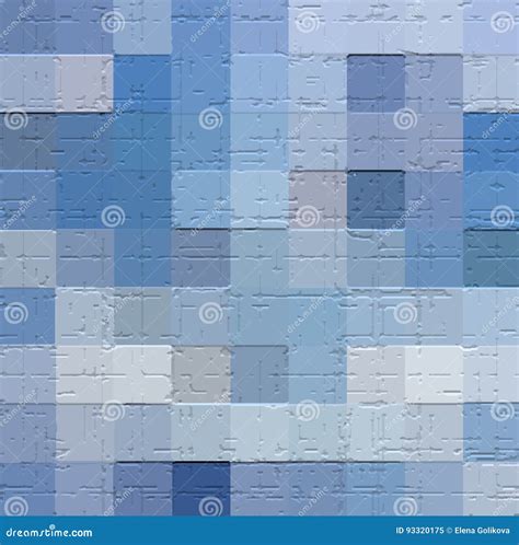Blue Gray Textured Tile Pattern Stock Vector Illustration Of Texture