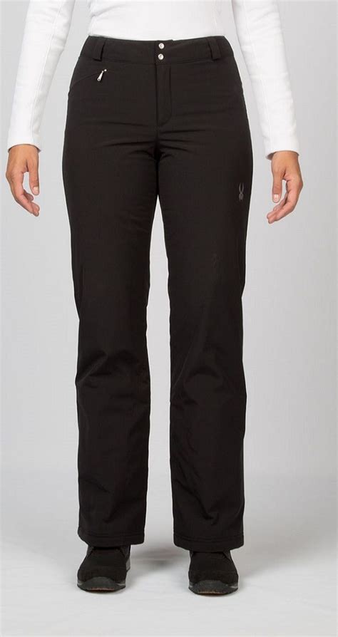 Spyder Womens Winner Ski Pant In Black Athletic Fit Pants For