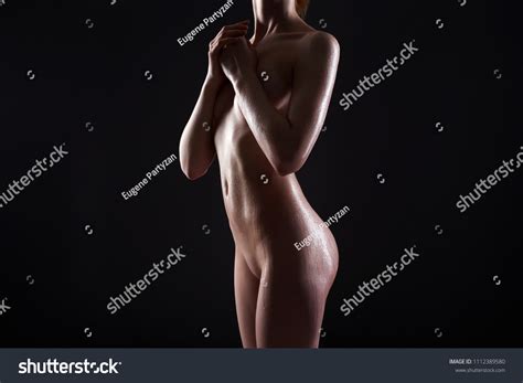 Female Nudity Wet Nude Woman Beautiful Stock Photo