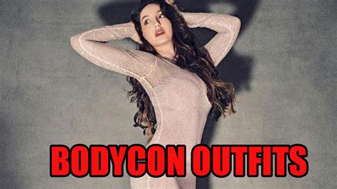 Smoking Looks Of Nora Fatehi In Bodycon Dresses See Here