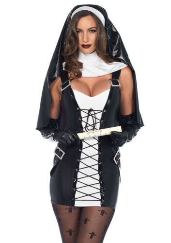 Leg Avenue Naughty Nun Costume Smallmedium 85609 Ebay