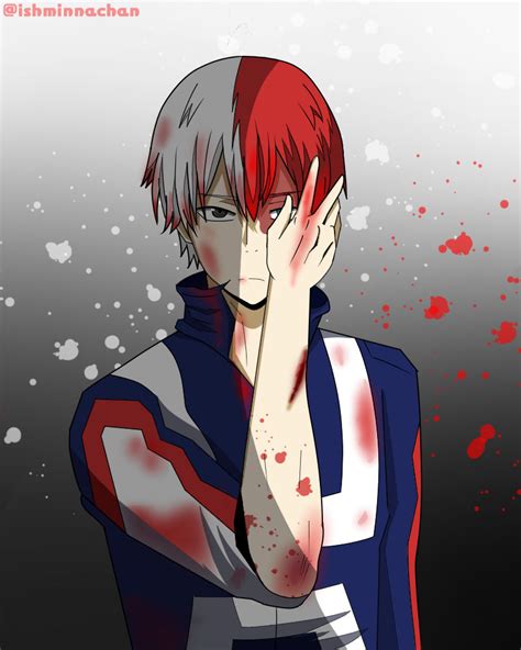 Todoroki Shoto Sad Art By Ishminna On Deviantart