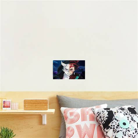 Nezuko And Tanjiro Half Face Design Photographic Print For Sale By