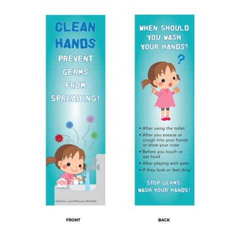 Clean Hands Prevent Germs From Spreading Bookmark Ptr Press
