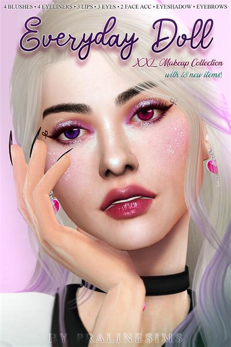 Doll Makeup Collection From Praline Sims • Sims 4 Downloads