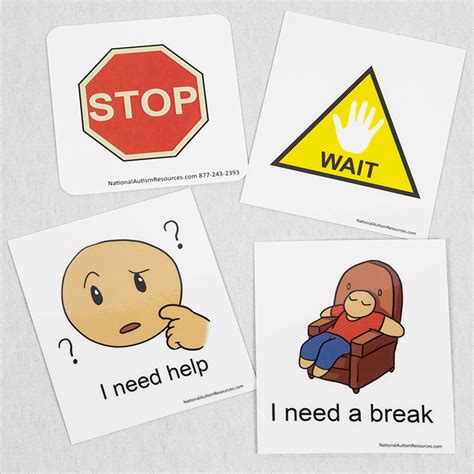 Visual Cue Cards Autism Visual Supports