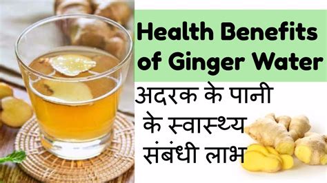 Health Benefits Of Ginger Water In Morning Adrak Pani Ke Fayde Drink