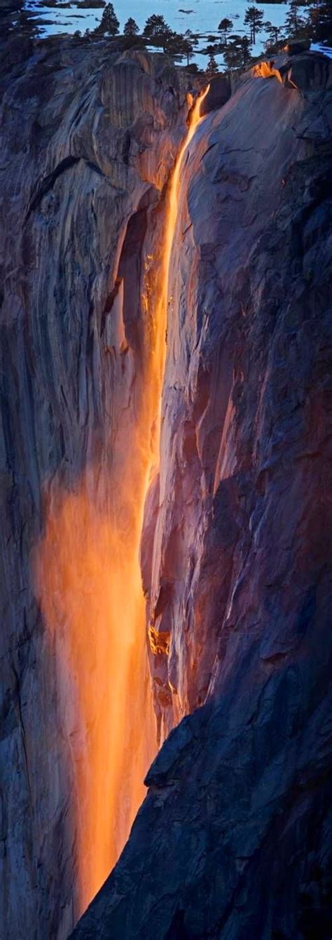 Horsetail Falls In Yosemite National Park Incredible Pics