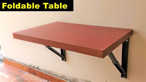 How To Make A Folding Table Against The Wall