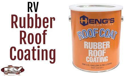 Rv vent repair case study Rubber Roof Coating - YouTube