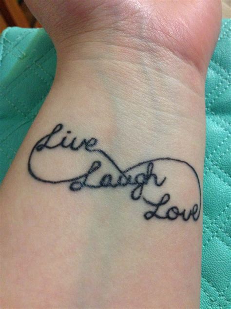 Live Laugh Love Tattoo With Images Basic Tattoos Love Wrist Tattoo