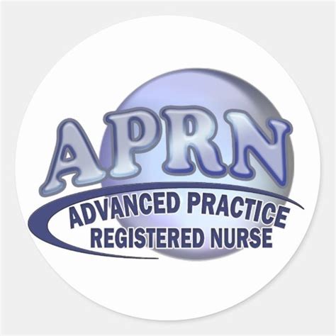 Aprn Logo Advanced Practice Registered Nurse Classic Round Sticker