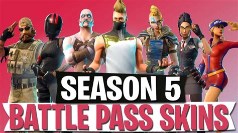 Season Alle Battle Pass Skins Fortnite Battle Royale Youtube