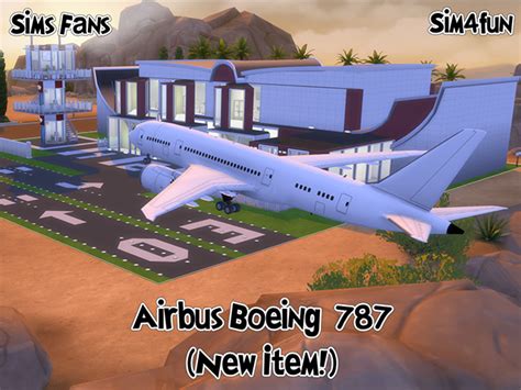My Sims 4 Blog Boeing 787 Airplane By Sim4fun