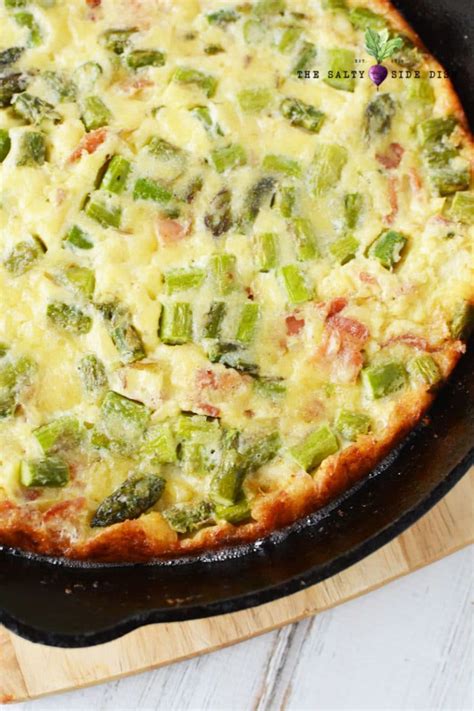 Crustless Asparagus Quiche Perfect For Spring Time Easy Side Dish Recipes