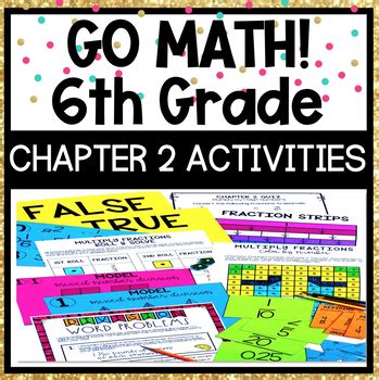 Math worksheets and study guides second grade. Go Math 6th Grade Chapter 2 Activities by Fifth Grade Fab | TpT