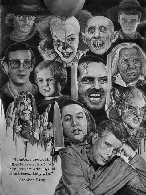 Fantastic Stephen King Artwork By Ashley Mowdy Stephen King Movies Stephen King Books