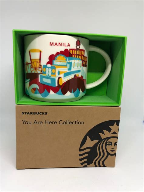 Starbucks You Are Here Collection Manila Ceramic Coffee Mug New With