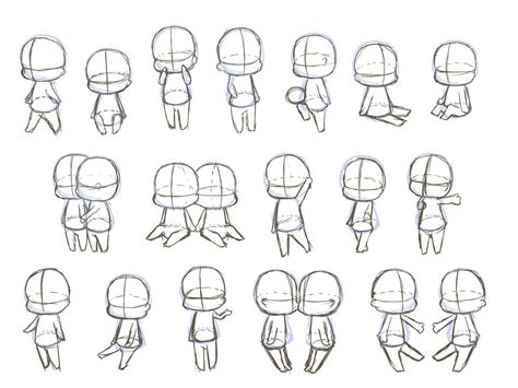 Chibi Drawing Reference And Sketches For Artists In 2020 Chibi Sketch