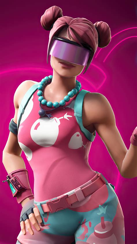 1080x1920 Fortnite Candy Commando Bubble Bomber Outfit 4k